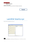 Tutorial: LabVIEW MathScript