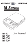 M-50 (50x0.01g) - User Manual