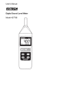 User`s Manual Digital Sound Level Meter Model 407768