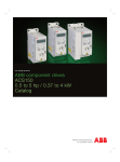 ABB component drives ACS150 0.5 to 5 hp / 0.37 to 4 kW Catalog