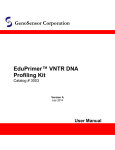 EduPrimer™ VNTR DNA Profiling Kit