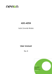 ADC-AES8 User manual