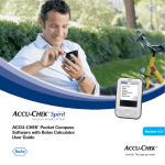 ACCU-CHEK Pocket Compass software with bolus calculator user