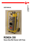 RONDA® 350 Heavy Duty Wet Cleaner with Pump