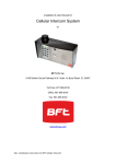 BFT cellular intercom manual_12_13