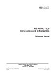 NS ARPA/1000 Generation and Initialization