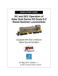DC and DCC Operation of Atlas Gold Series HO Scale S