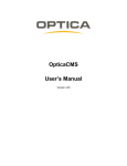 OpticaCMS User`s Manual - OPTICA Network Cameras