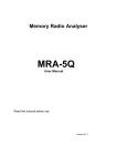 MRA 5Q User Manual