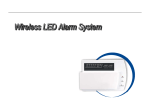 LED wireless alarm system(plastic)