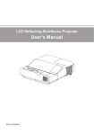 LCD Reflecting Shortfocus Projector User`s Manual