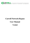 Caswell Network-Bypass User Manual V2.0.0