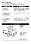 Minstral Massage Chair User Manual (MC004)