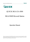 QUICK BGA EA-H00 BGA/SMD Rework Station