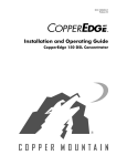 PDF user manual for CopperEdge 150