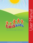 CRISkids - User Manual - CRISkids : information database recording