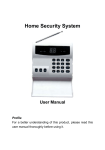 Home Security System User Manual