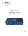 TDAS PLUS Mini Distributor User`s Manual