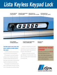 Lista Keyless Keypad Lock - Lista International Corp.