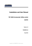 TEF 4500 Commander Utility User Manual