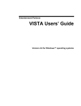 Vista User Manual - Sargent-Disc