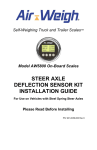 Steer Axle Deflection Sensor Installation Manual - Why Air
