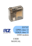 GPRS class 12 GSM modem USER MANUAL