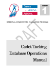 Cadet Tacking Database Operations Manual