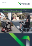 A guide for choosing and using motorised mobility devices