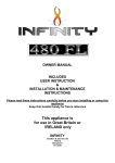 Infinity 480FL Instruction Manual