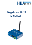 HWg-Ares 12 MANUAL: GSM/GPRS thermometer with SMS & Email