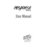 Response 96 Out User Manual