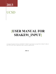 USer Manual for Shake91_Input