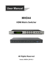 MHD44 HDMI Matrix Switcher