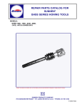 repair parts catalog for sunnen® ghss series honing tools