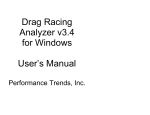 Drag Racing Analyzer v3.4 for Windows User`s Manual