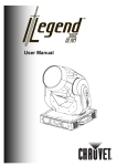 Chauvet Legend 300E Beam Manual