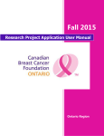 Research Project Application User Manual