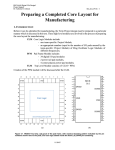 Preparing a Completed Core Layout for Manufacturing