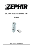 EPILATOR - ELECTRIC SHAVER 2 IN 1 ZHB666
