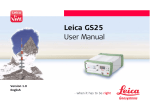 Leica GS25 User Manual