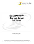 NovaBACKUP Storage Server