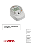 WPA S800 Spectrawave User Manual