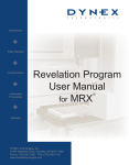 Revelation Program User Manual MRX