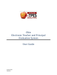 Ohio Electronic Teacher and Principal Evaluation System User Guide
