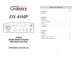 DX 45MP manual - Galaxy Radios