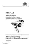 PMS / LMS Standard Operating Procedure and User`s Manual