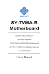 SY-7VMA-B Motherboard