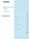 Siemens 505 ST-40 Catalogue