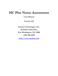 HC Plus Nurse Assessment - HCPlus Documentation management